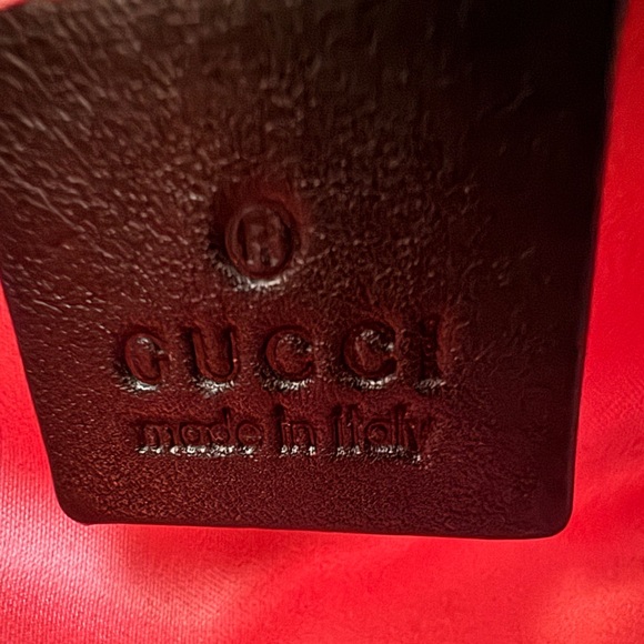 Gucci Velvet Matelasse Embroidered Mini GG Marmont Shoulder Bag - Picture 14 of 16